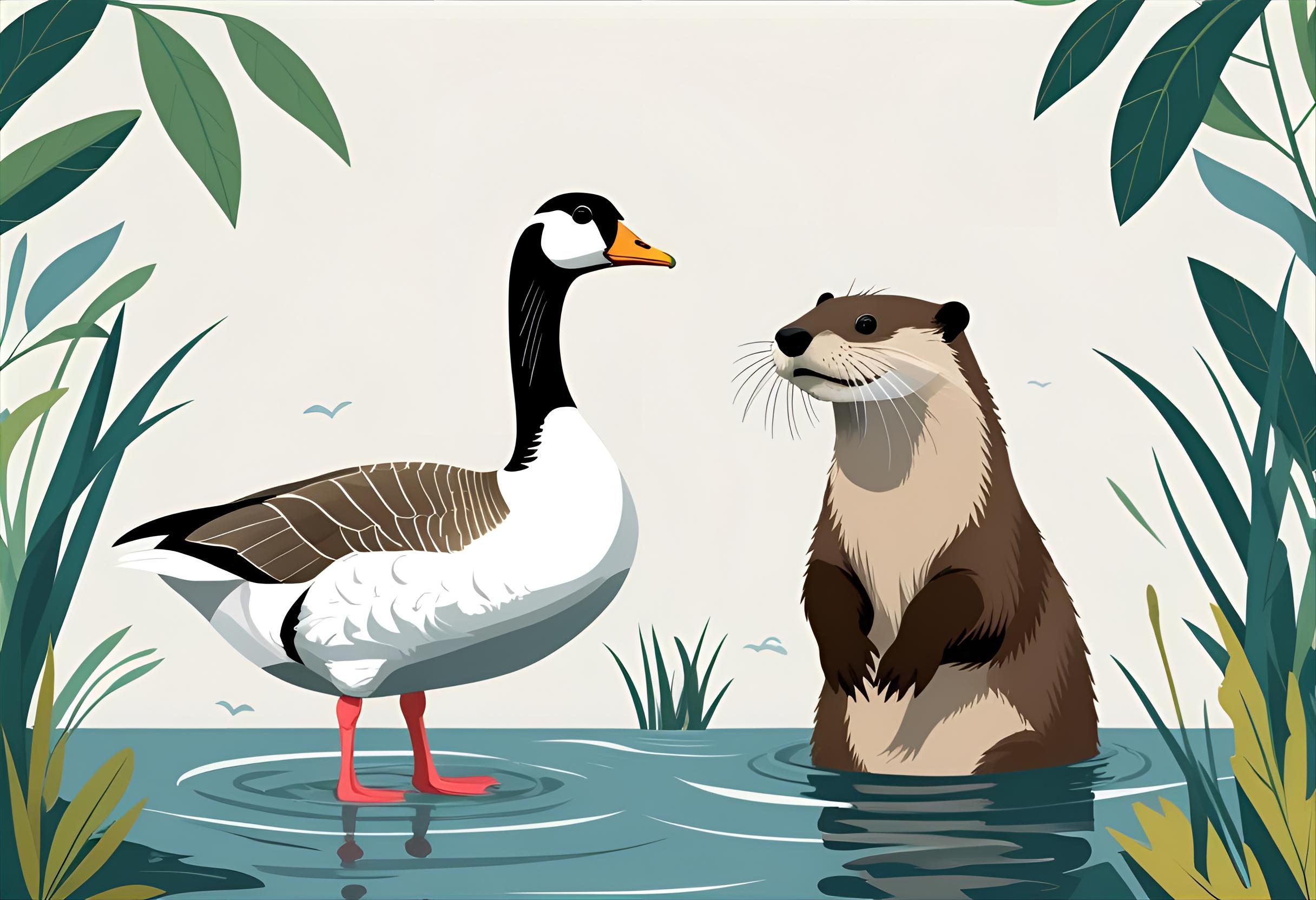 Gans und Otter im Einklang – die geheimnisvolle Harmonie zweier Seelenzeichen